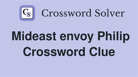 crossword envoy